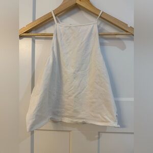 Charlotte Russe White Crop Top with Caged Open Sides Large